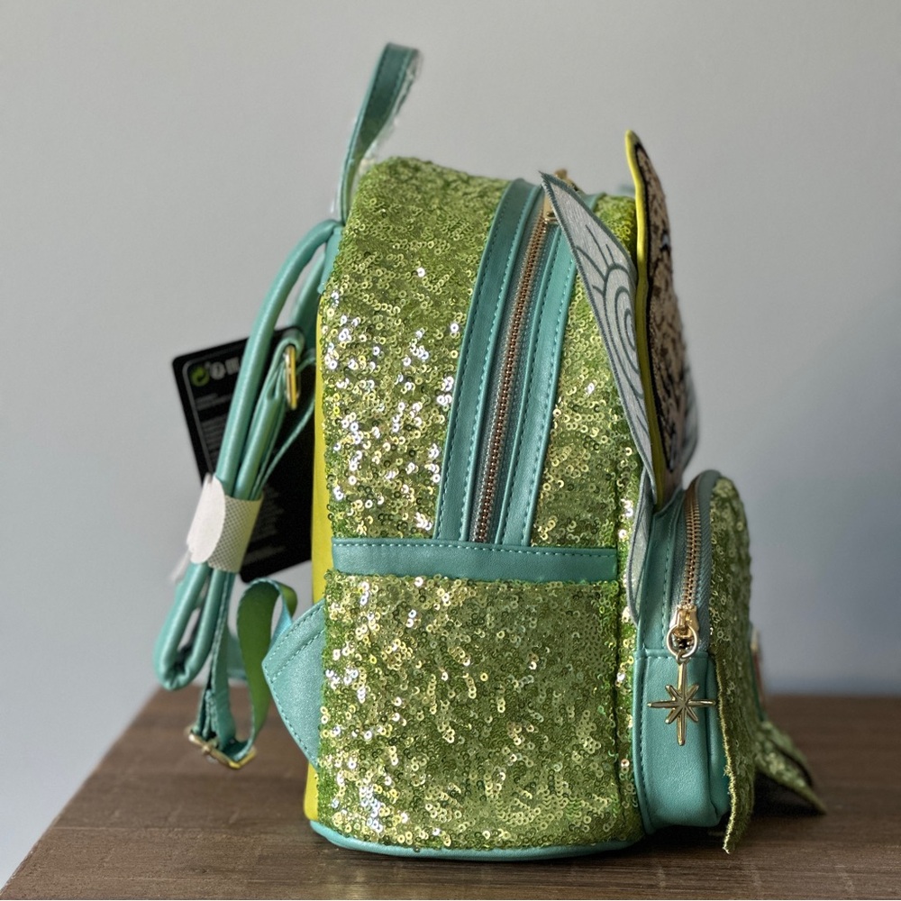 Loungefly Disney Tinker Bell Sequin Mini Backpack NWT - Picture 2 of 11
